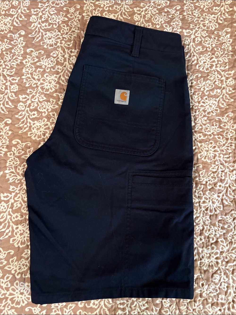 Carhartt Navy Work Shorts with Patch Pocket NWOT Navy Blue Smoke Free Home